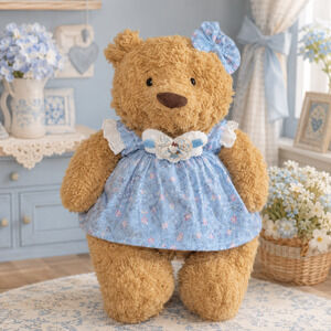 Bartholomew bear clothes outfits -Bluebell Meadow Floral Dress Set[WW-02-16IN]